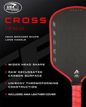 AMA SPORT Cross Pickleball Paddle Red (USAPA Approved) - Gem Sports