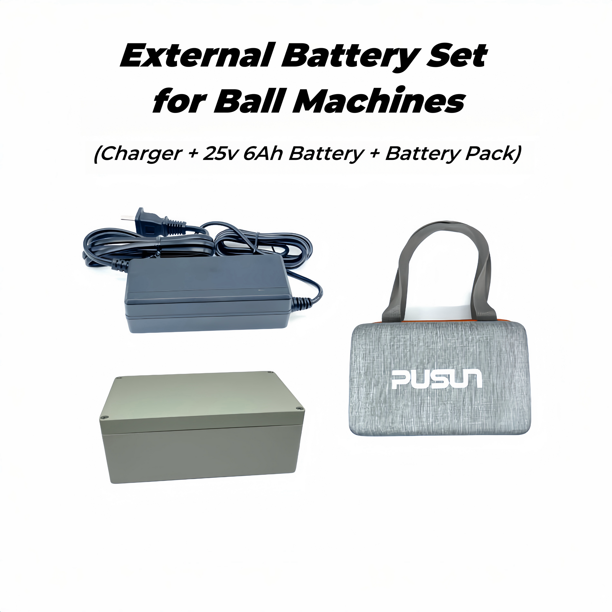 External Battery Set for Ball Machines: Extend Playtime with Fast Delivery  – Gem Sports