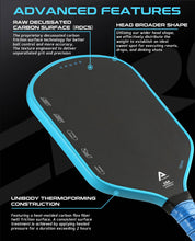 AMA SPORT Cross Pickleball Paddle Blue (USAPA Approved) - Gem Sports