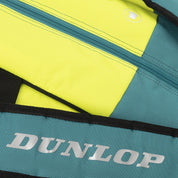 DUNLOP SX PERFORMANCE Racquet Bag (12 pcs) – Teal/Black/Yellow - Gem Sports