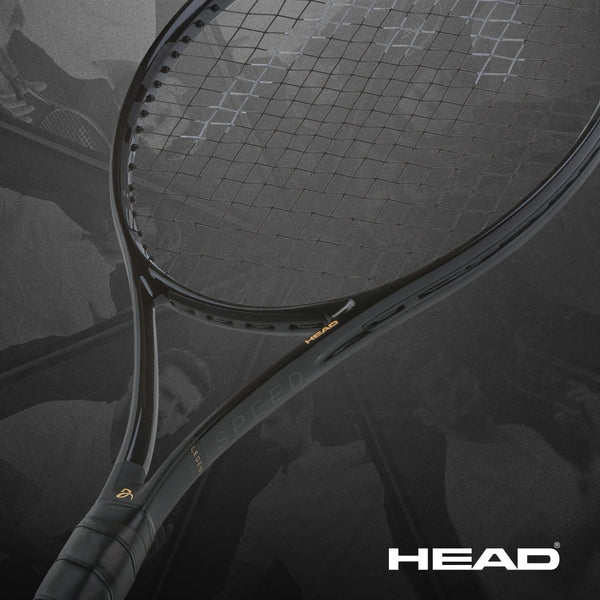 HEAD SPEED PRO LEGEND 2025 (Black/Gold) 310g Tennis Racquet - Strung & Free Grip