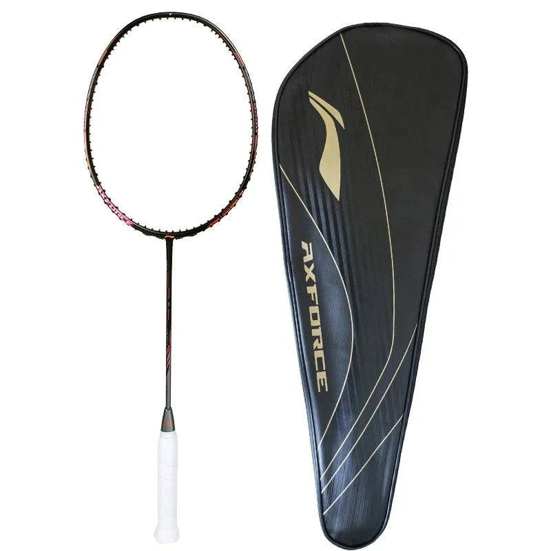 LI-NING AxForce 80 Badminton Racquet Black/Gold - Gem Sports