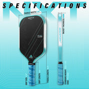 AMA SPORT NXT 01 Max Pickleball Paddle 16MM CYAN - Gem Sports