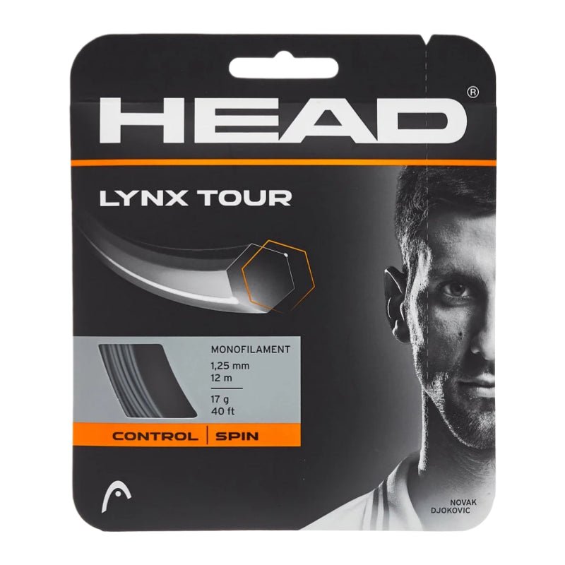 HEAD Lynx Tour 17 (1.25mm) Tennis String 12m Set - Grey - Gem Sports
