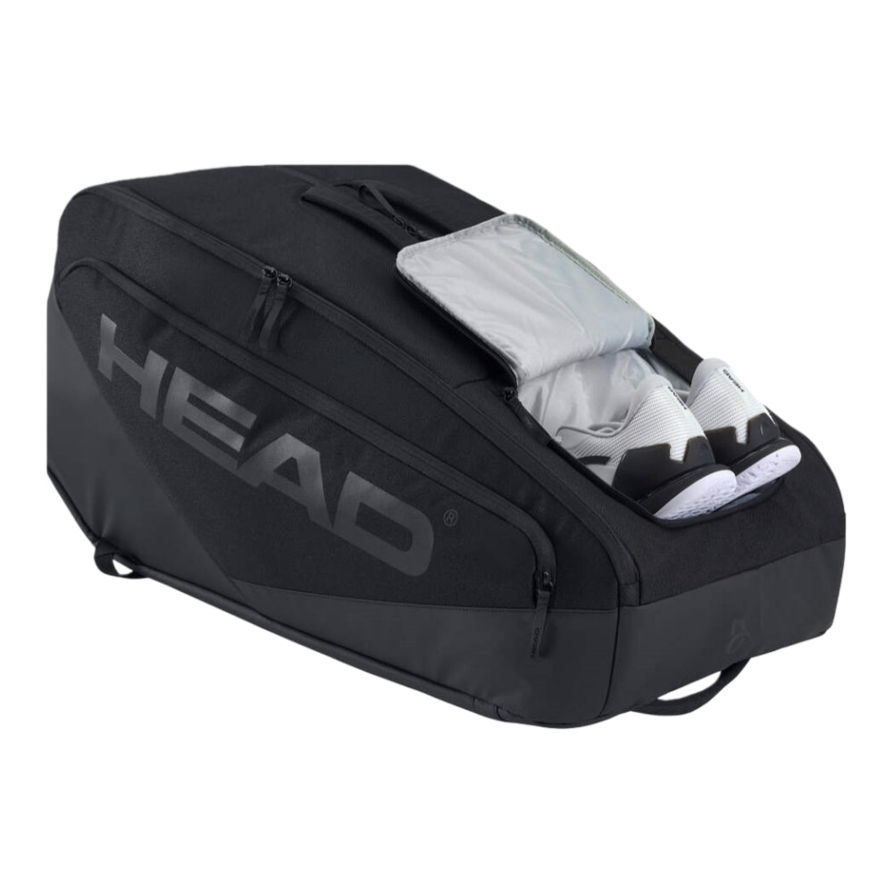 HEAD Pro X Racquet Bag XL (12 pcs) – Djokovic Edition – Black - Gem Sports