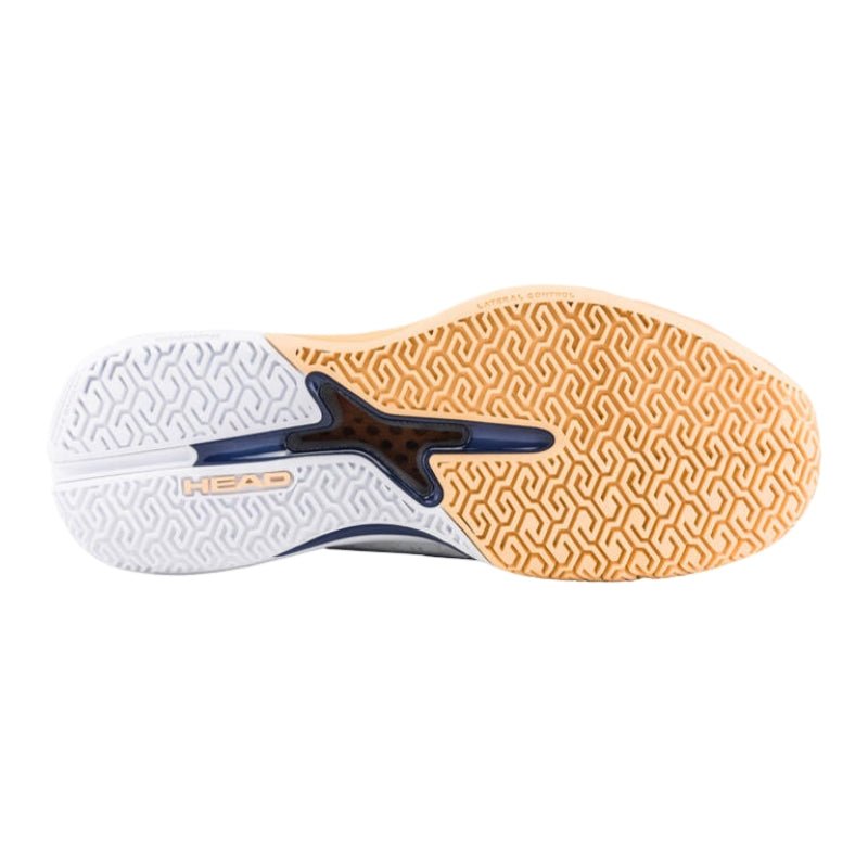 HEAD Revolt Pro 5.0 All - Court WOMEN’S Tennis Shoes – White/Apricot - Gem Sports