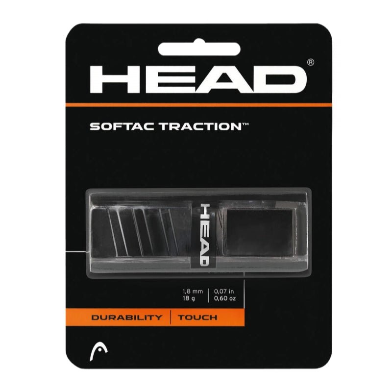 HEAD Softac Traction Replacement Grip (1 wrap) - Black - Gem Sports
