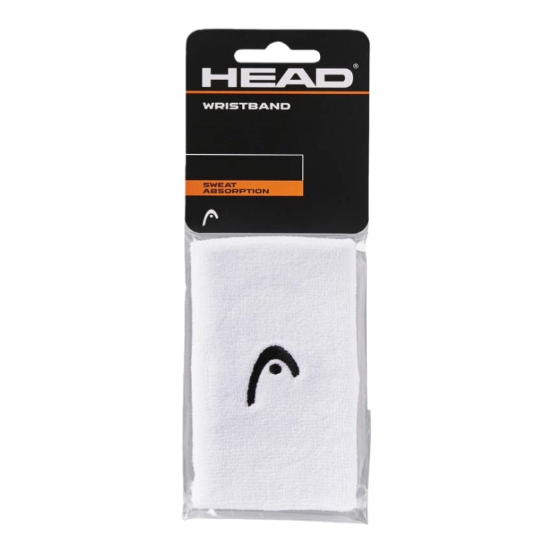 HEAD Sports Wristband 5 Inch (Pack of 2) - White - Gem Sports