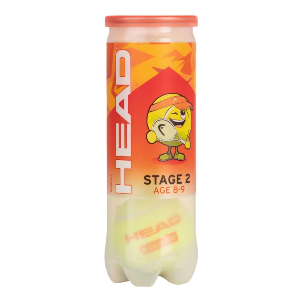 HEAD STAGE 2 ORANGE (3 Ball Can) Tennis Balls – 1 Can - Gem Sports