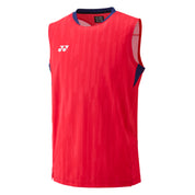 YONEX 2025 China National Team Men's Sleeveless Top 10645YX - Clear Red