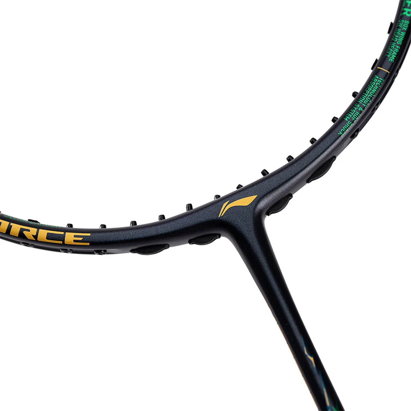 LI - NING 2025 AXFORCE 100 II (Storm Green) Badminton Racquet – Unstrung & Free Grip - Gem Sports