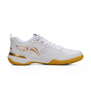 LI - NING Blade Max Badminton Shoes White/Gold UNISEX AYAU003 - 1 - Gem Sports