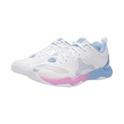 LI - NING RANGER VI Lite Badminton Shoes White/Pink Blue UNISEX AYTS012 - 1 - Gem Sports