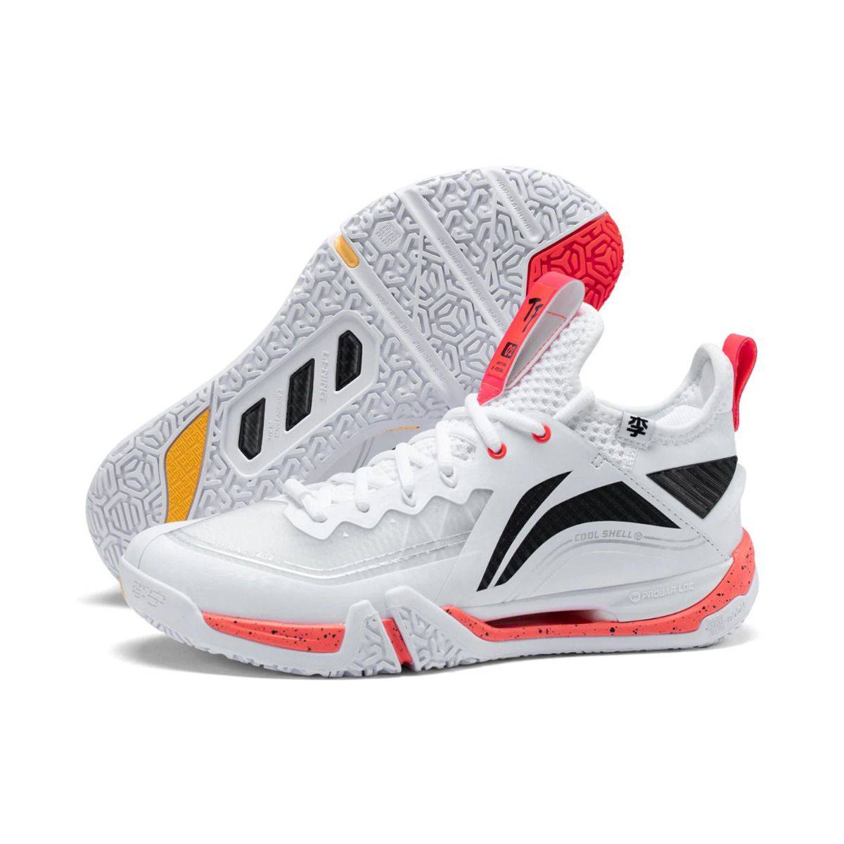 LI - NING SAGA II Pro Badminton Shoes White UNISEX AYAT003 - 3 - Gem Sports