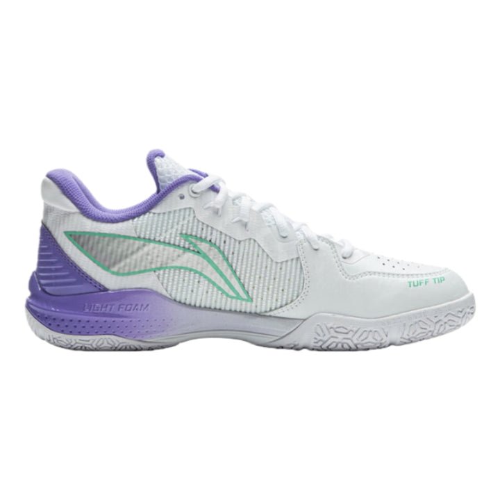 LI - NING THUNDER NEW AYZU015 - 1 UNISEX Badminton Shoes - White/Purple - Gem Sports
