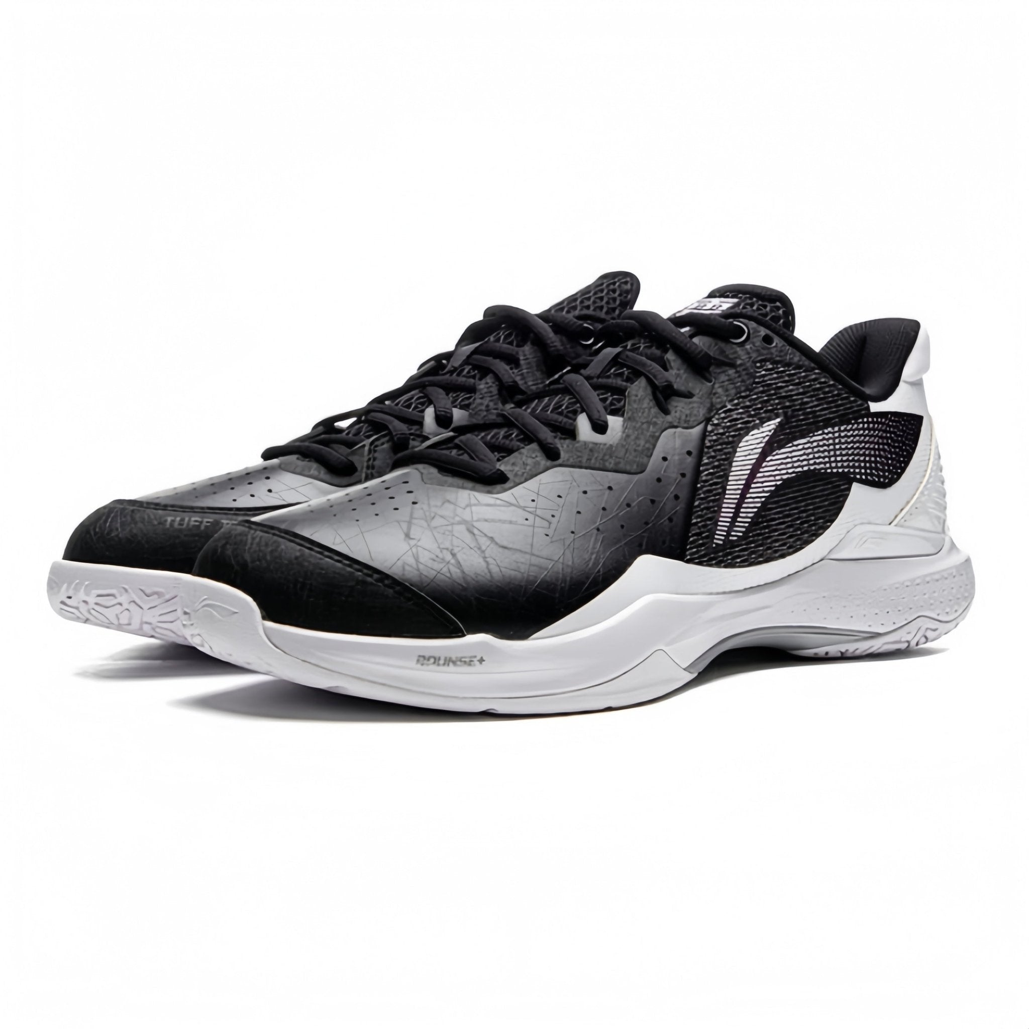 LI - NING THUNDER NEW AYZU015 - 4 WIDE Badminton Shoes - Black/White - Gem Sports