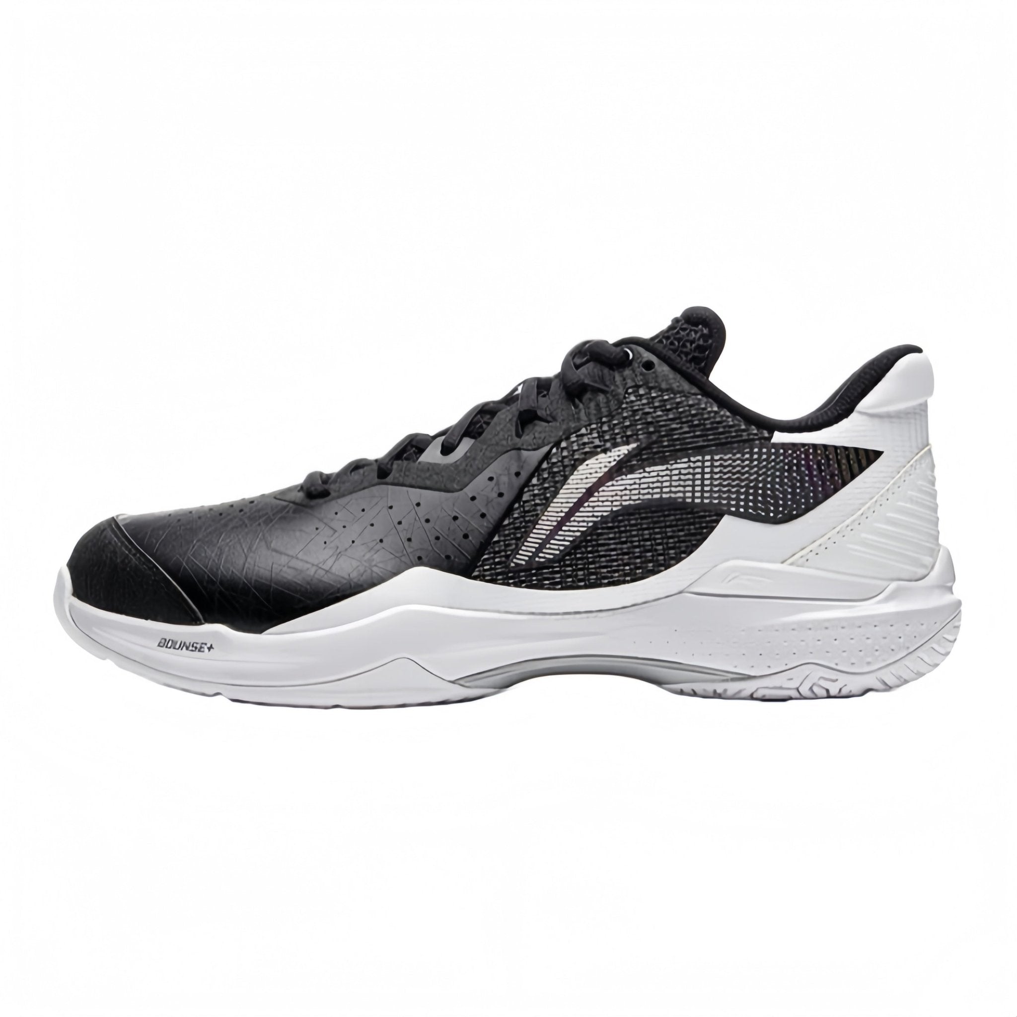 LI - NING THUNDER NEW AYZU015 - 4 WIDE Badminton Shoes - Black/White - Gem Sports