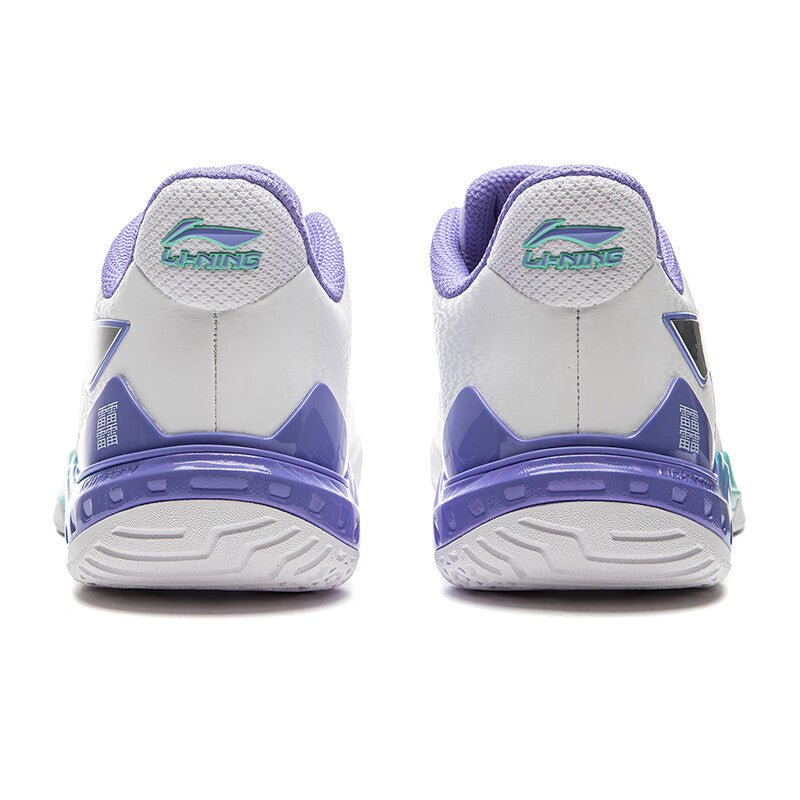 LI - NING YUN TING NEW AYZU017 - 1 UNISEX Badminton Shoes - White/Purple - Gem Sports