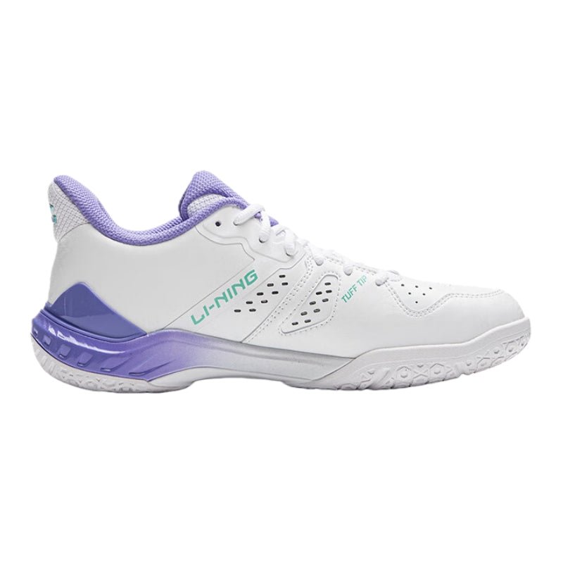 LI - NING YUN TING NEW AYZU017 - 1 UNISEX Badminton Shoes - White/Purple - Gem Sports