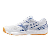 MIZUNO SKY BLASTER 4 Badminton Shoes White/Surf the Web UNISEX - Gem Sports