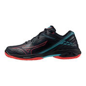 MIZUNO WAVE CLAW 3 Badminton Shoes Salute/Hibiscus/Peacock Blue UNISEX - Gem Sports