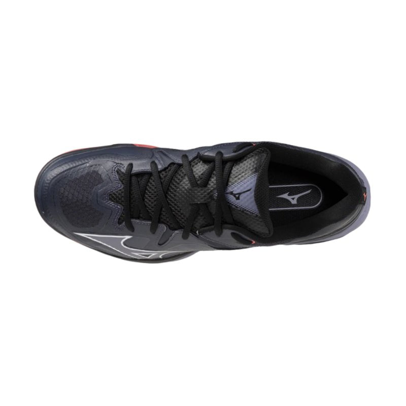 MIZUNO WAVE CLAW 3 UNISEX Badminton Shoes - Odyssey Grey/White/Calypso Coral - Gem Sports