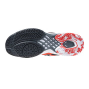 MIZUNO WAVE CLAW 3 UNISEX Badminton Shoes - White/Ebony/Radiant Red - Gem Sports