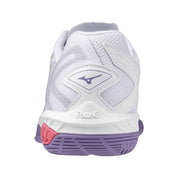 MIZUNO WAVE CLAW EL 2 Badminton Shoes White/Violet Indigo/Camellia Rose UNISEX - Gem Sports