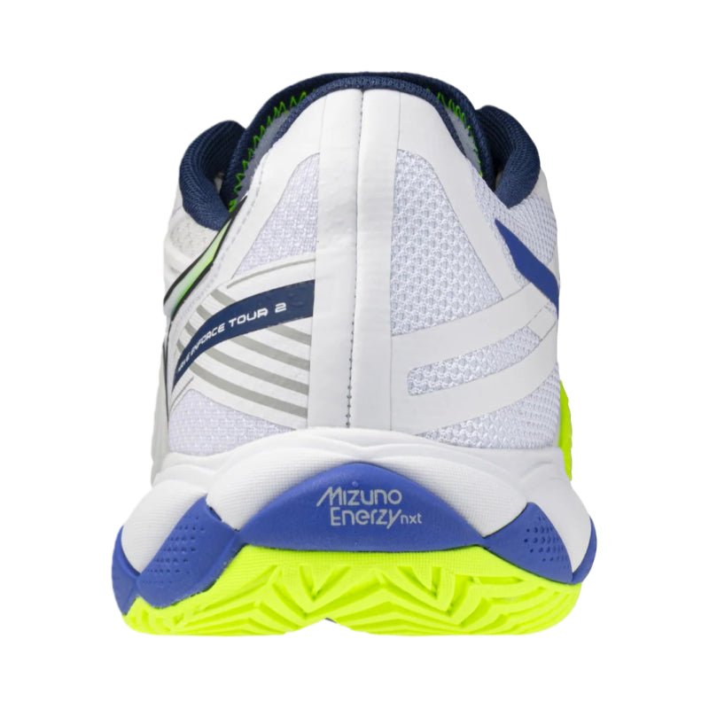 MIZUNO WAVE ENFORCE TOUR 2 AC MEN'S Tennis Shoes - White Lightning Yellow - Gem Sports