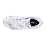 MIZUNO WAVE EXCEED COURT AC WOMEN'S Tennis Shoes - White/Ultimate Grey/Harbor Mist - Gem Sports