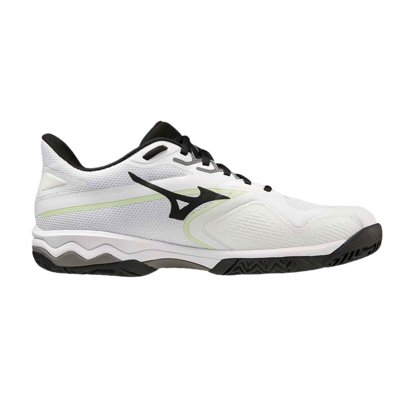 MIZUNO WAVE EXCEED LIGHT 2 AC MEN'S Tennis Shoes White Metallic Grey - Gem Sports