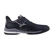 MIZUNO WAVE EXCEED TOUR 6 AC MEN'S Tennis Shoes - Odyssey Grey/White/Blue Granite - Gem Sports