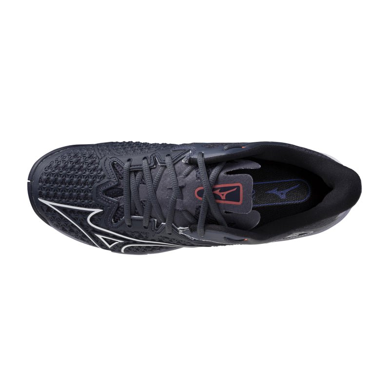 MIZUNO WAVE EXCEED TOUR 6 AC MEN'S Tennis Shoes - Odyssey Grey/White/Blue Granite - Gem Sports