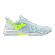 MIZUNO WAVE EXCEED TOUR 7 CC WOMEN'S Tennis Shoes - Ice Water/Lightning Yellow/White - Gem Sports