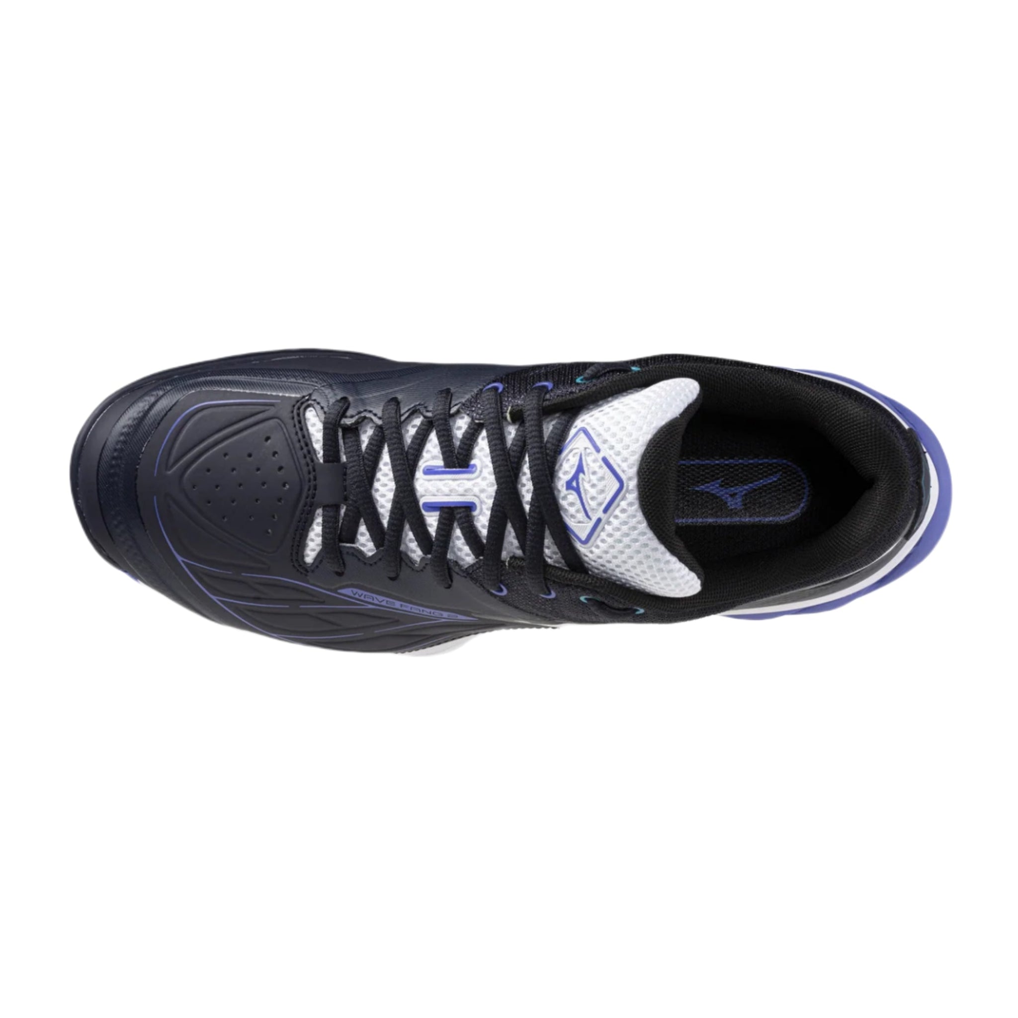 MIZUNO WAVE FANG 2 UNISEX Badminton Shoes - Blue Granite/White/Iris Boom - Gem Sports