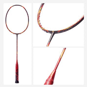 OGKILS (ATTACK) Fire Breathing Badminton Racquet Red/Black - Gem Sports