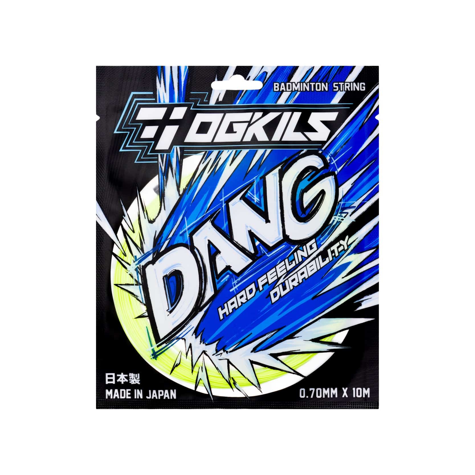 OGKILS DS - DANG 0.70MM Badminton String Set (10m) Hard Feeling+Durability Multiple Colors - Gem Sports
