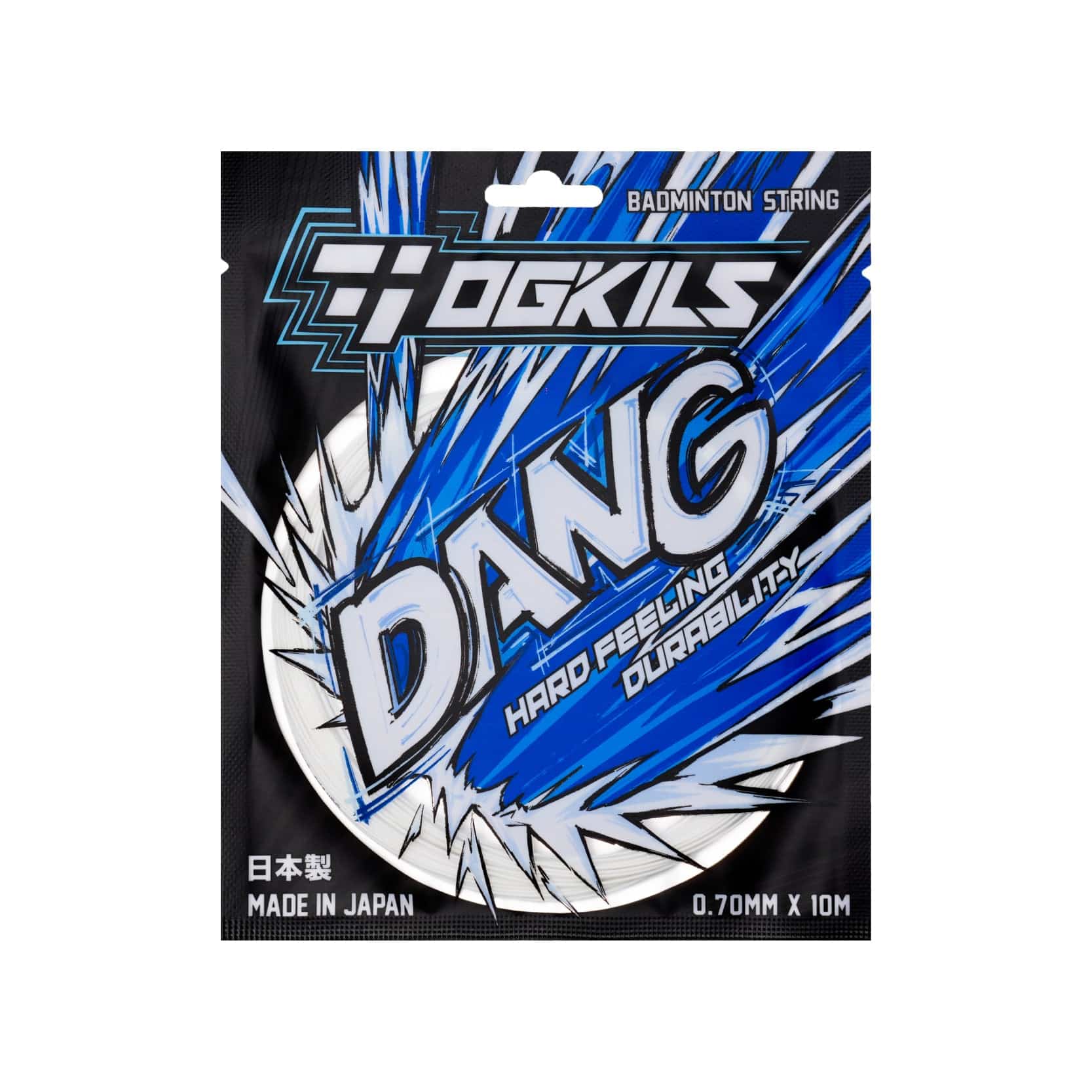 OGKILS DS - DANG 0.70MM Badminton String Set (10m) Hard Feeling+Durability Multiple Colors - Gem Sports