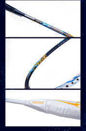 OGKILS (SPEED) Thunder Breathing Badminton Racquet Blue/Gold - Gem Sports