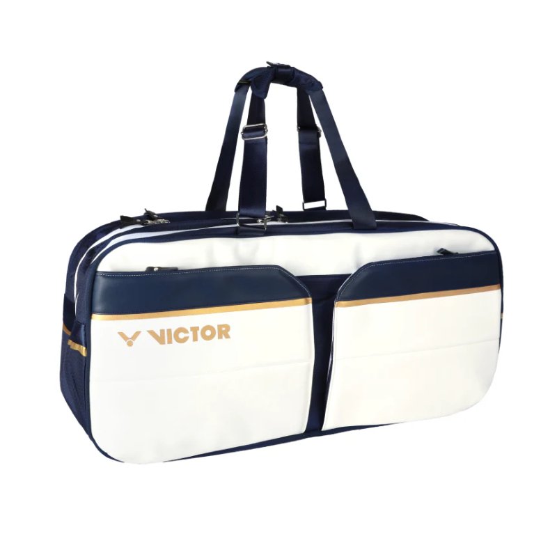 VICTOR 2024 Olympic Badminton Racquet Bag BR9612 - AB Bright White/Medieval Blue - Gem Sports