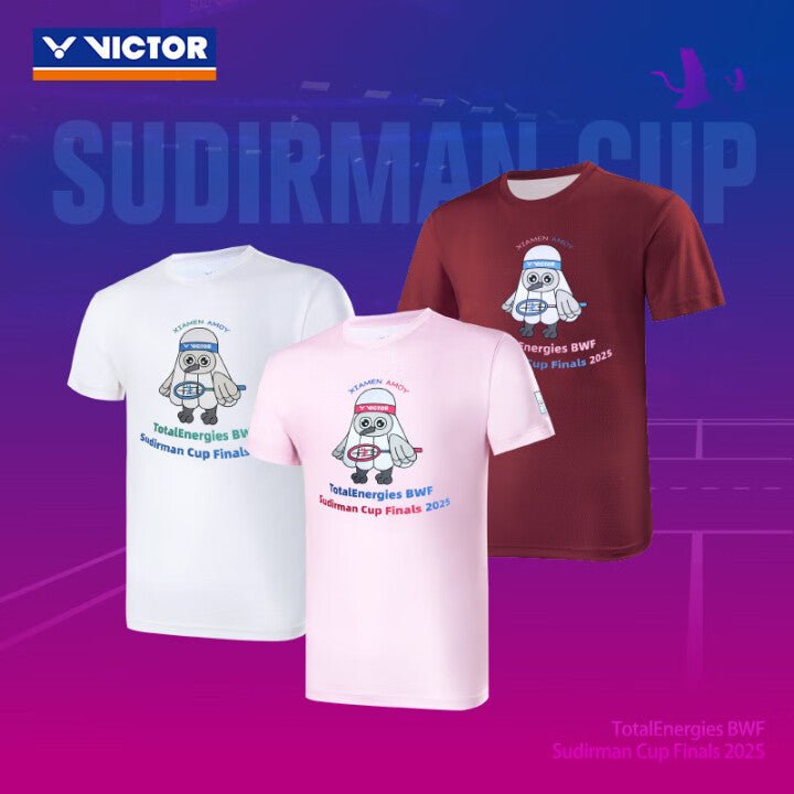 VICTOR 2025 Sudirman Cup Finals UNISEX T-Shirt T - SC2504 D - Wine Red - Gem Sports