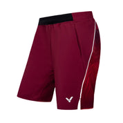 VICTOR 2025 Tournament Series Unisex Shorts - R - 55211 - D Maroon - Gem Sports