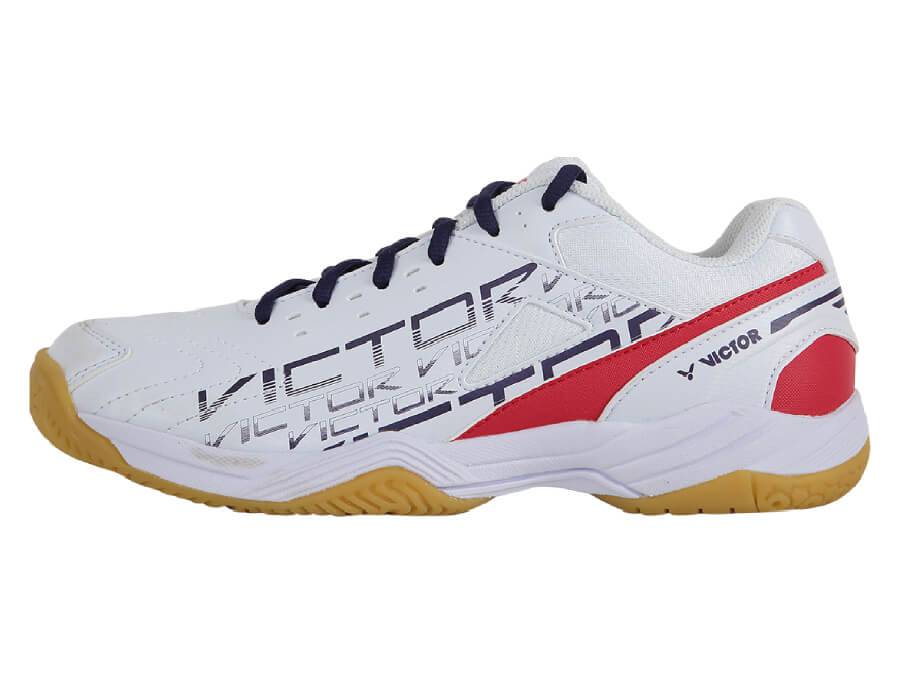 VICTOR A170 AD (Entry Level) Badminton Shoes White/Red UNISEX - Gem Sports