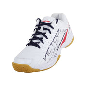 VICTOR A170 AD (Entry Level) Badminton Shoes White/Red UNISEX - Gem Sports