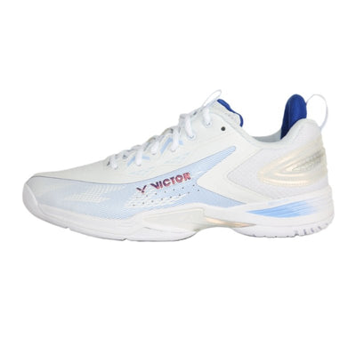 VICTOR A970cADV - AM UNISEX Badminton Shoes - White/Corydalis Blue - Gem Sports