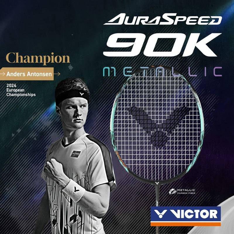 VICTOR Auraspeed 90K Metallic 2024 Badminton Racquet - Gem Sports