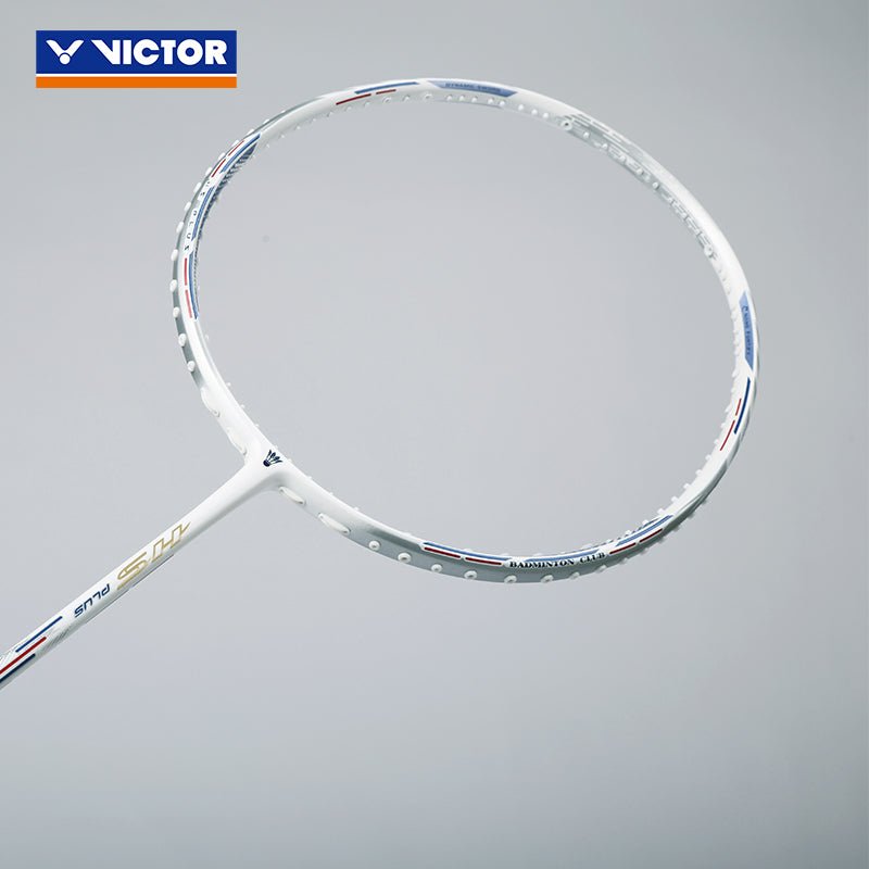 VICTOR AuraSpeed HS PLUS VBC (Pearl White) Badminton Racquet – Unstrung & Free Grip - Gem Sports