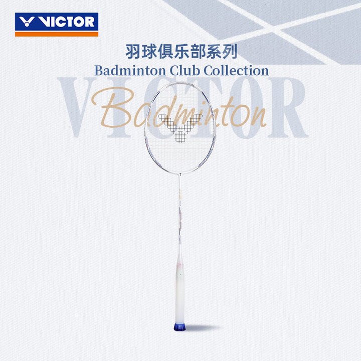 VICTOR AuraSpeed HS PLUS VBC (Pearl White) Badminton Racquet – Unstrung & Free Grip - Gem Sports