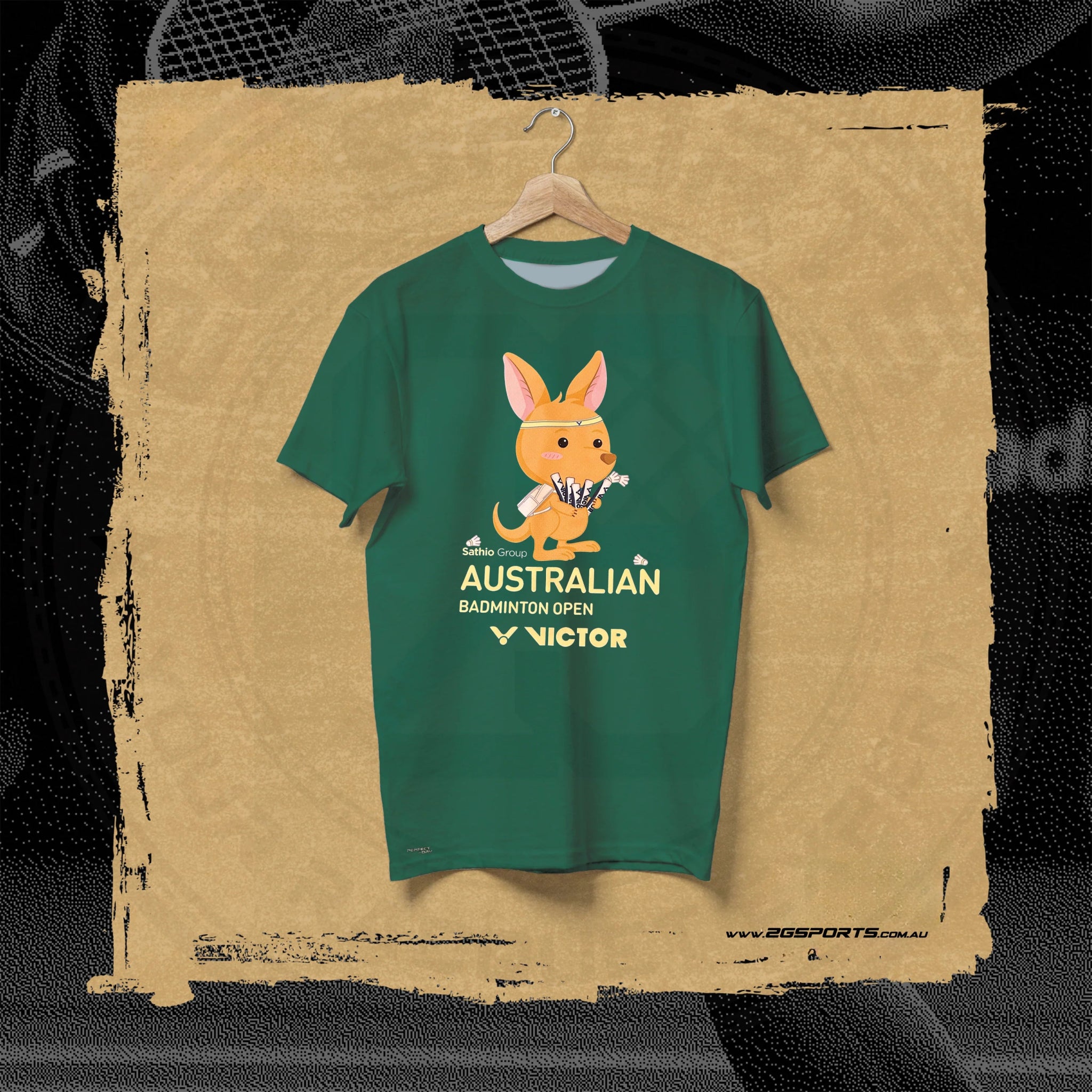 VICTOR Australian Badminton Open Souvenir T-Shirt T - ABO2501 G - Alexandrite - Gem Sports