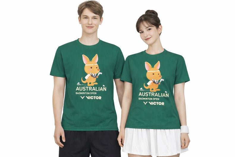 VICTOR Australian Badminton Open Souvenir T-Shirt T - ABO2501 G - Alexandrite - Gem Sports